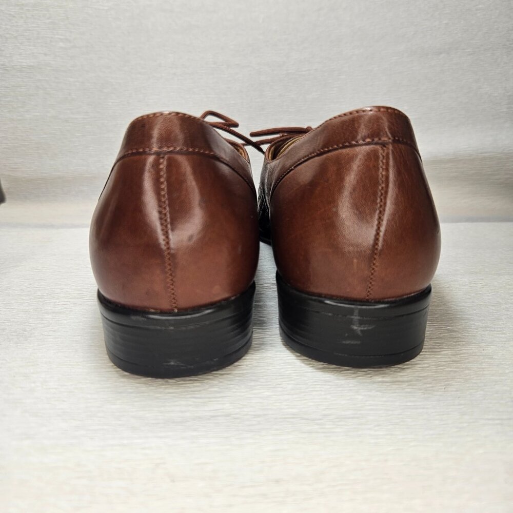 Lizzie Trotters Tailored Oxford Shoes Brown Leather NWOT 10N - Picture 7 of 10